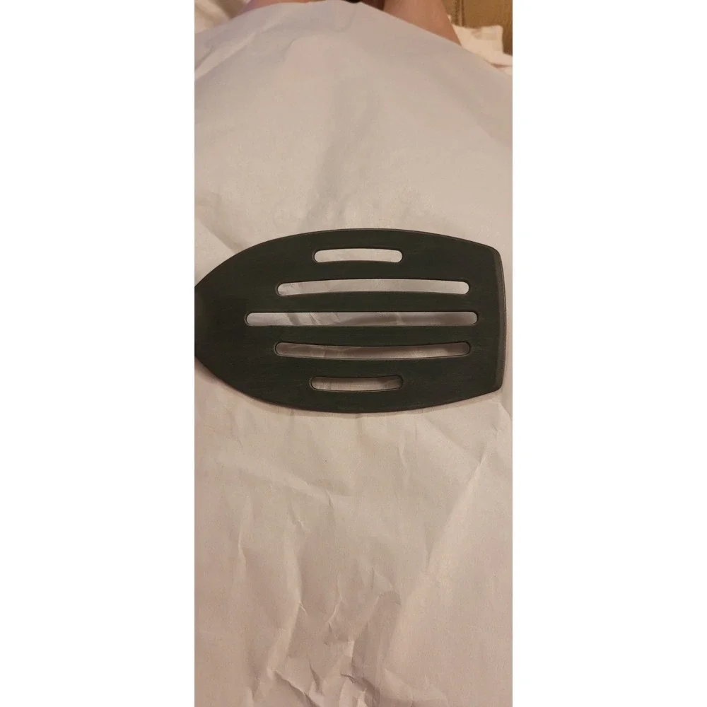Pampered Chef Slotted Turner Spatula Black Nylon Heat Safe 13